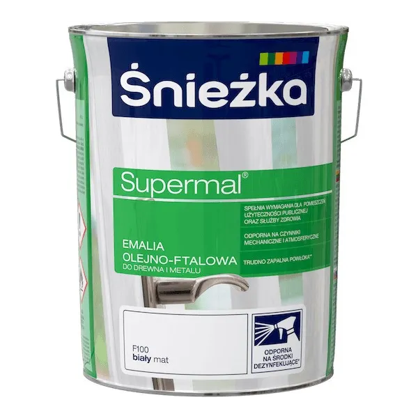 SUPERMAL 2.5L BIAŁY Farba Olejna