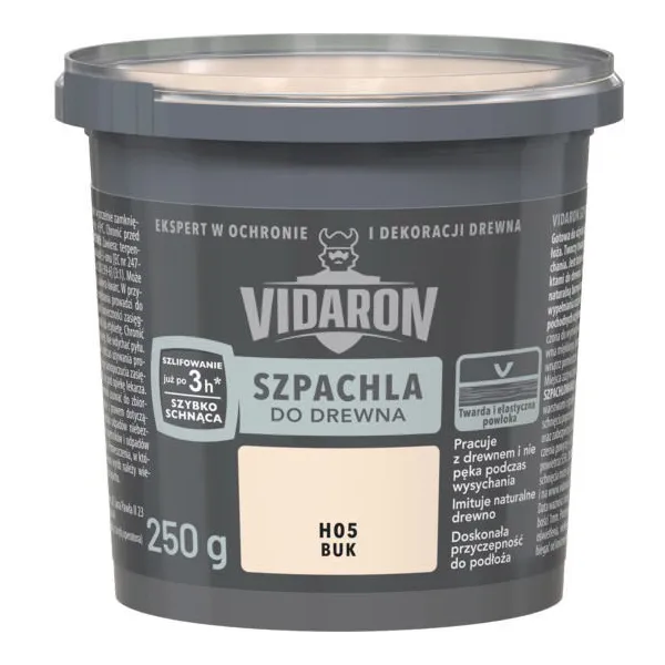 VIDARON SZPACHLA DO DREWNA BUK 0.25KG