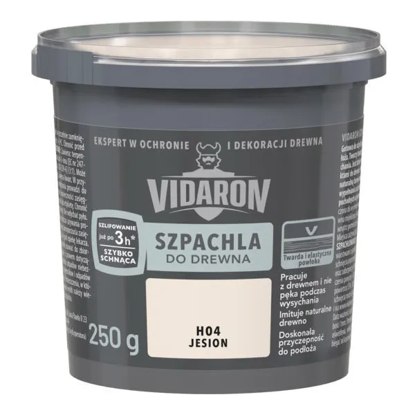 VIDARON SZPACHLA DO DREWNA JESION 0.25KG