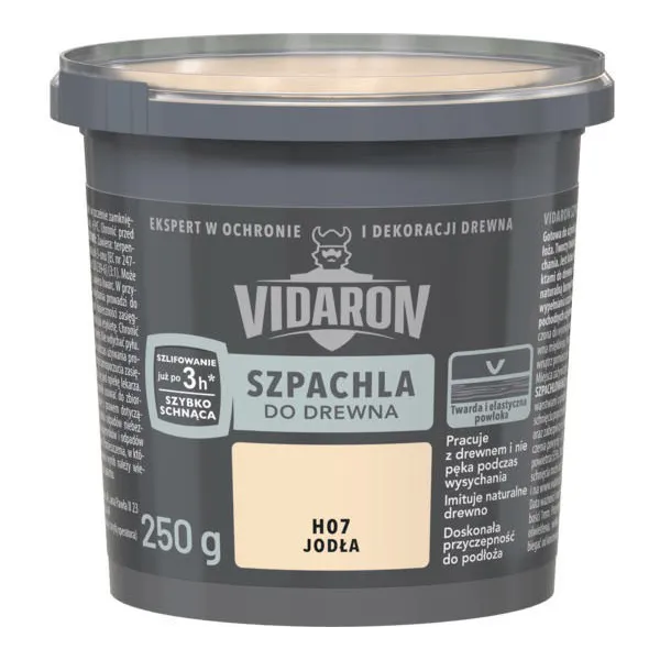 VIDARON SZPACHLA DO DREWNA JODŁA 0.25KG