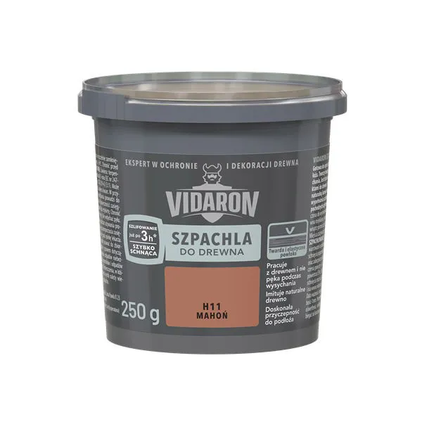 VIDARON SZPACHLA DO DREWNA MAHOŃ 0.25KG