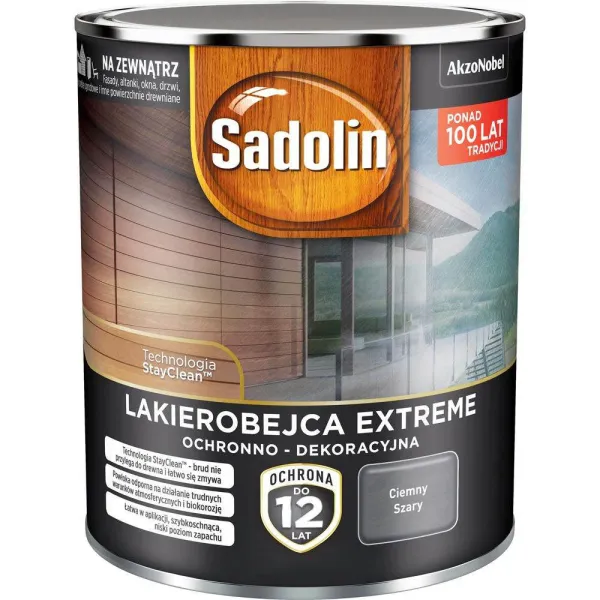 LAKIEROBEJCA EXTREME SADOLIN 0.7L CIEMNY SZARY