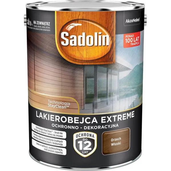 LAKIEROBEJCA EXTREME SADOLIN 4.5L ORZECH WŁOSKI