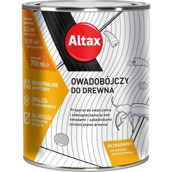HYLOTOX OWADOBÓJCZY DO DREWNA 750ML ALTAX