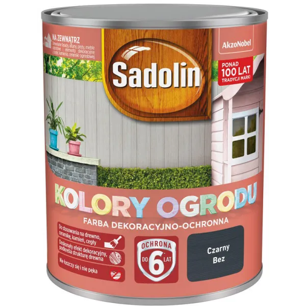 SADOLIN KOLORY OGRODU CZARNY BEZ 0.7L